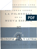 Luna Dos Ideas Filosofia Nueva Espana 1959