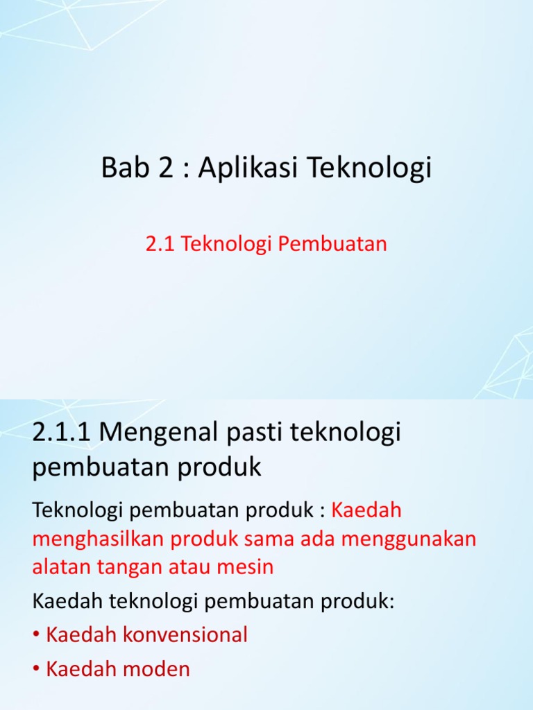 Slide Rbt Tingkatan 2 Teknologi Pembuatan Pdf