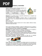 Cantidades Escalares y Vectoriales