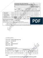 State Board of Technical Education, Jharkhand Teaching and Examination Scheme