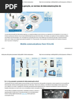 Do primeiro a quinta-geração, as normas de telecomunicações do futuro e passado
