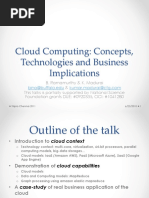 Cloud Computing: Concepts, Technologies and Business Implications