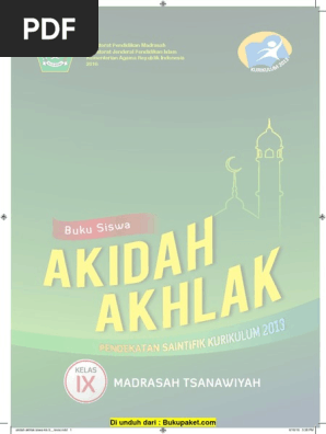 Buku Aqidah Akhlak Kelas 9