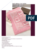 Colcha de Bebe Con Patch Aplique y Con Moldes