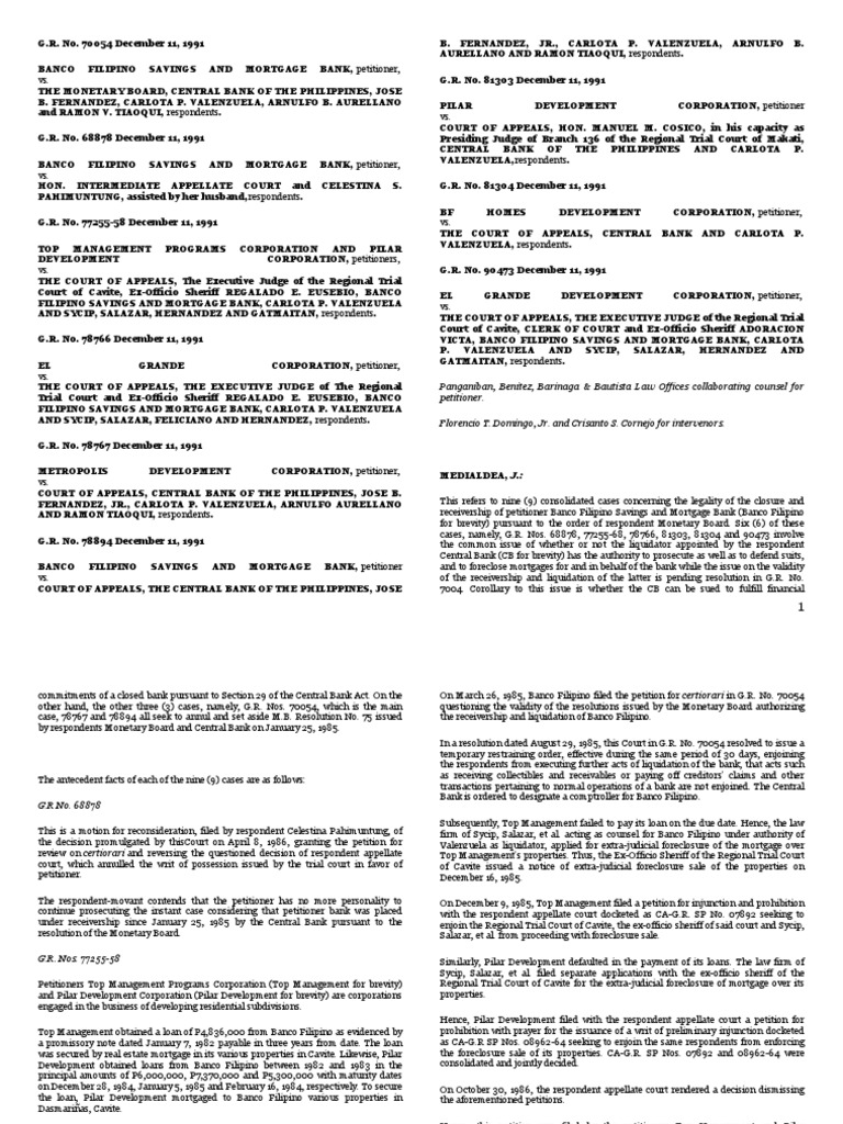 Banking Day 2 PDF Receivership Foreclosure