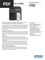 Epson ColorWorks C7500G Datasheet