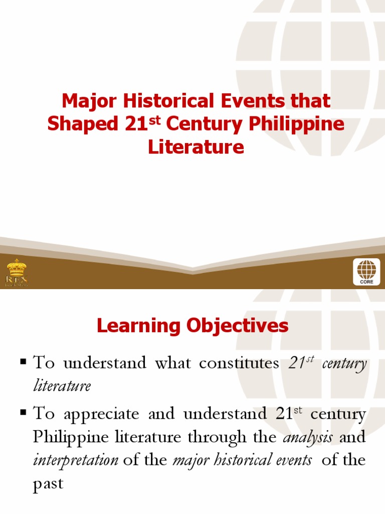 1 Major Historical Events That Shaped 21st Century Philippine