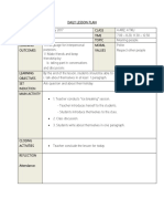 Daily Lesson Plan Template