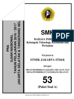 Soal Pra UN B. Indonesia SMK TKP Paket a (53) 2018 - Renny.com