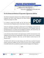 Press Release - On EDCA