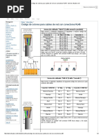 Código de colores RJ45 para redes | PDF