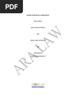 Share Purchase Agreement Template