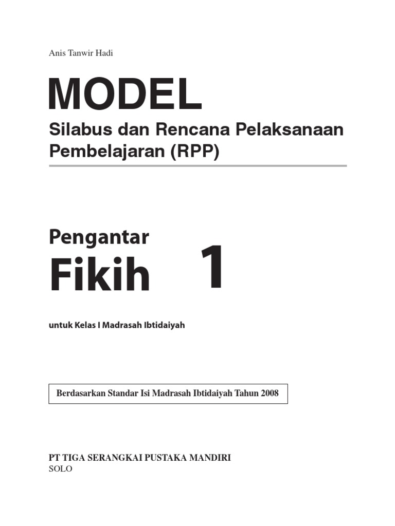 RPP Dan Silabus Fikih MI1-Rev1 | PDF