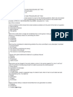 Criminal Jurisprudence and Procedure Set Two