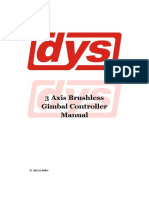 3 Axis Brushless Gimbal Manual
