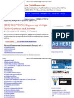 (Eee) Electrical Engineering Multiple Choice Questions & Answers