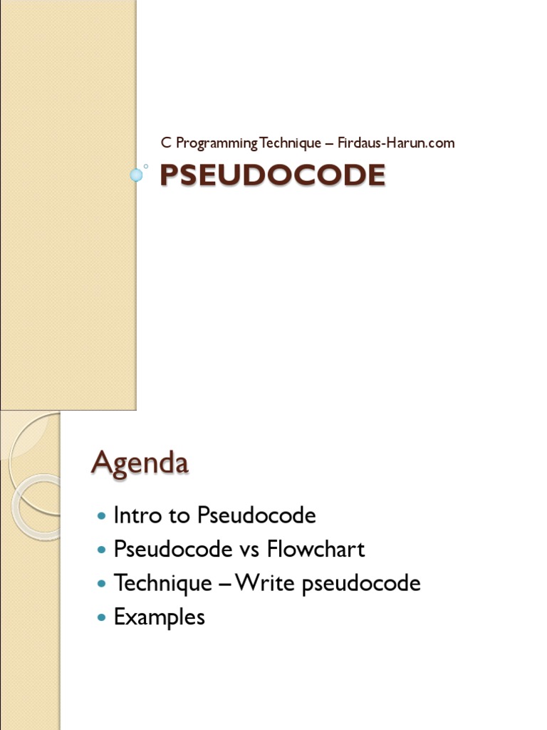 Pseudo Code | PDF | C (Programming Language) | Programming Language