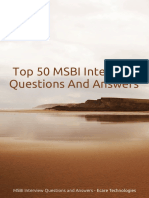 MSBI Interview Questions and Answer Ecare Technologies