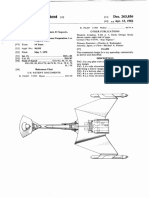 USD263856 Klingon D-7 Design Patent
