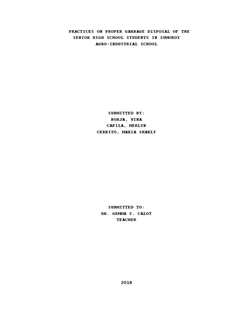dissertation on waste management