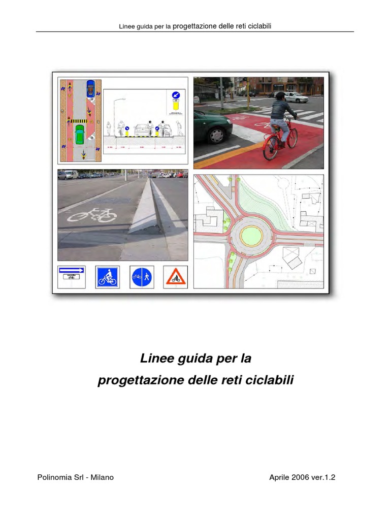 Linee Guida Per Progettazione Piste Ciclabili PDF | PDF