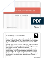 Some Case Studies To Discuss: ISA 200, ISA 210, ISA 240