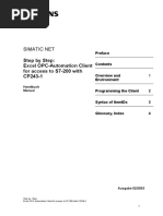 Simatic Net: Step by Step: Excel OPC-Automation Client For Access To S7-200 With CP243-1