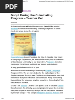 BNCHS Mass Induction Program Script | PDF
