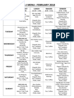 MESS-I MENU FEBRUARY 2018
