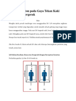 Hukum Newton Pada Gaya Tekan Kaki Dalam Lift Bergerak