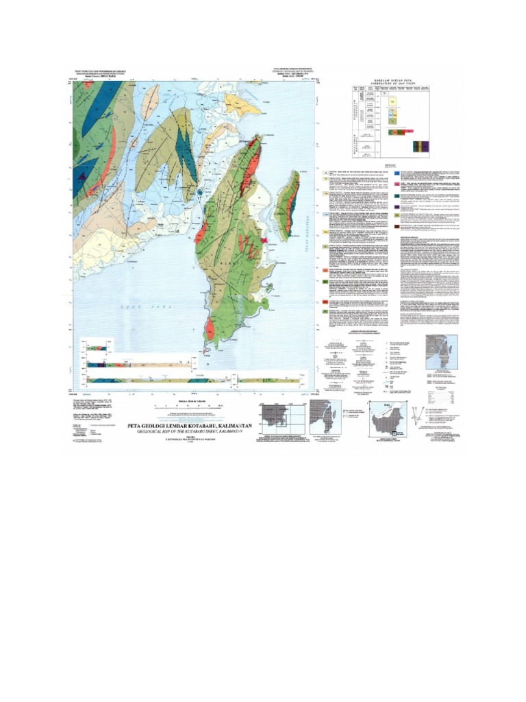 Peta Geologi Lembar KotabaruKalimantan Selatan