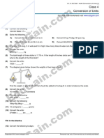 Class 4 Conversion of Units: Answer The Questions