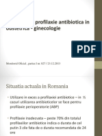 Antibioprofilaxia in Ginecologie 2016