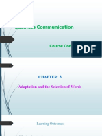 Business Communication: Course Code-BUS 133