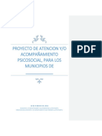 Proyecto de Atencion Y/O Acompañamiento Psicosocial, para Los Municipios de