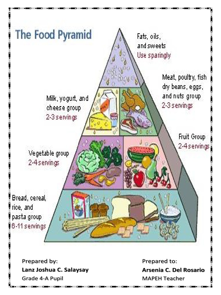 Grade 4 Physical Activity Pyramid Guide | PDF | Language Arts & Discipline
