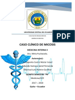 Caso clínico de micosis pulmonar en paciente VIH positivo