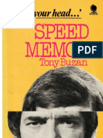 Speed Memory by Tony Buzan