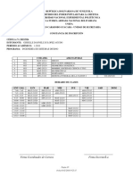 Horario de Clases