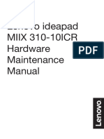 Manual de Mantenimiento de Lenovo MIIX 310