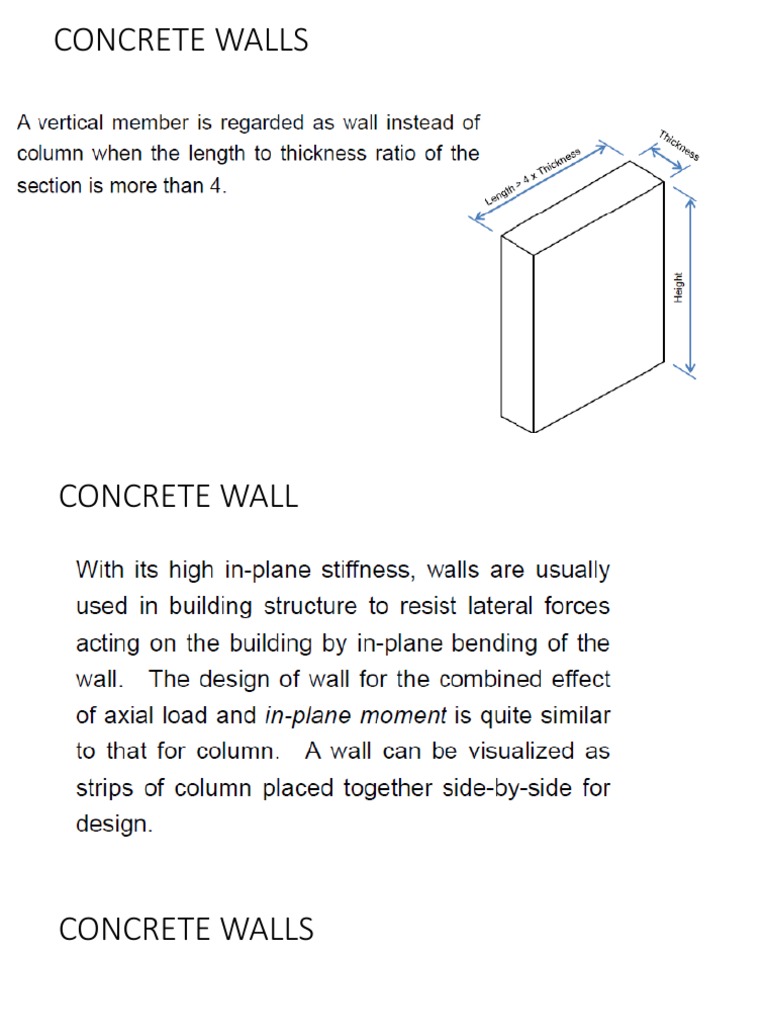 Concrete Wall Design Guidelines | PDF