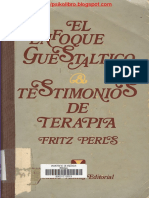 126103855 Fritz Perls El Enfoque Guestaltico Testimonios de Terapia PDF