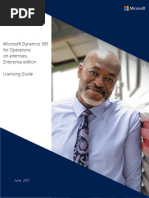 Microsoft Dynamics 365 For Operations On-Premises, Enterprise Edition Licensing Guide