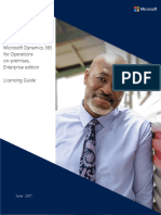 Microsoft Dynamics 365 For Operations On-Premises, Enterprise Edition Licensing Guide