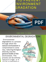 Prevent Environmental Degradation With Green Living