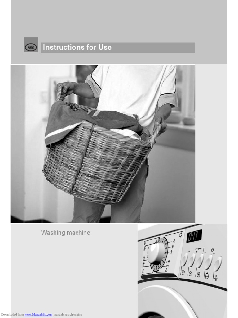 Instructions For Use Washing Machine PDF Ac Power Plugs And