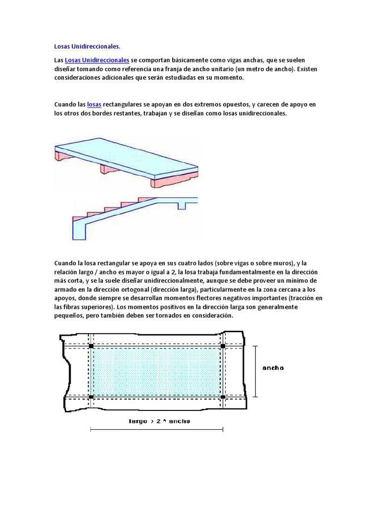 Losas Unidireccionales Pdf Doblar Science 