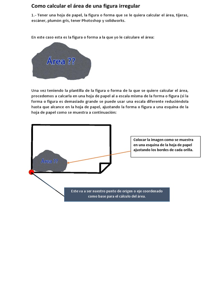 Como Calcular El Área de Una Figura o forma Irregular