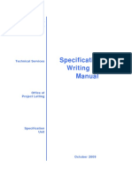 Specification Writing Style Manual PDF