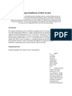 Sample Lab Report Distillation of Ethyl Alcohol